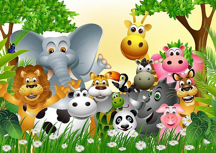 Papermoon Fototapete Tiere Kinderbild günstig online kaufen