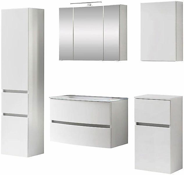 welltime Badezimmer-Set "Kaunas" Set, 5 Stk. tlg. bestehend aus Waschtisch- günstig online kaufen