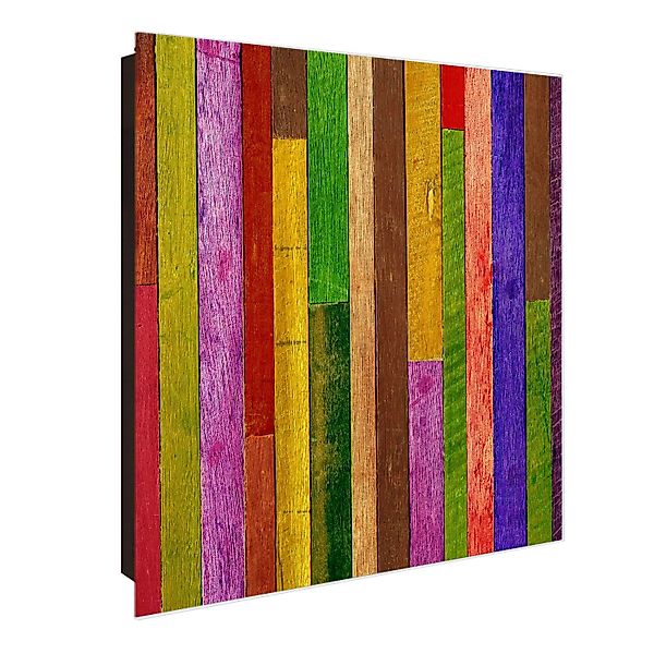 banjado Schlüsselkasten Glas Holz Collage Bunt günstig online kaufen