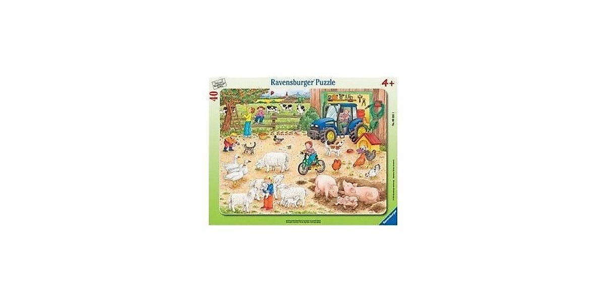 Ravensburger Puzzle Kinderpuzzle 40 Teile - Auf dem großen Bauernhof, Puzzl günstig online kaufen