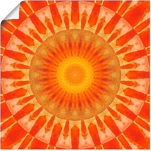 Artland Wandbild "Mandala Sonnenuntergang", klassische Fantasie, (1 St.), a günstig online kaufen