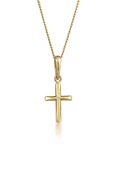 Elli DIAMONDS Kette mit Anhänger Kreuz günstig online kaufen