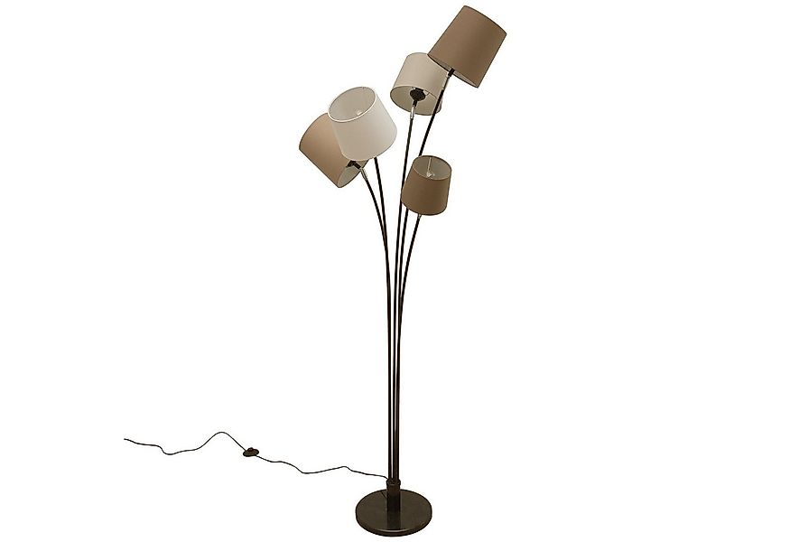 riess-ambiente Stehlampe LEVELS 176cm weiß / beige / braun, ohne Leuchtmitt günstig online kaufen