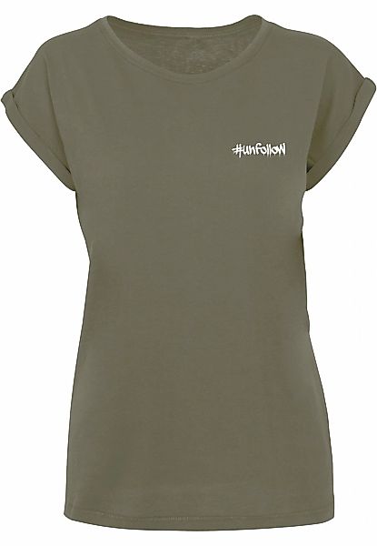 Merchcode T-Shirt "Merchcode Damen Ladies Unfollow Extended Shoulder Tee", günstig online kaufen