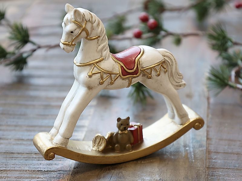 Chic Antique Weihnachtsfigur Vintage Schaukelpferd H13/L14,5/B3 günstig online kaufen