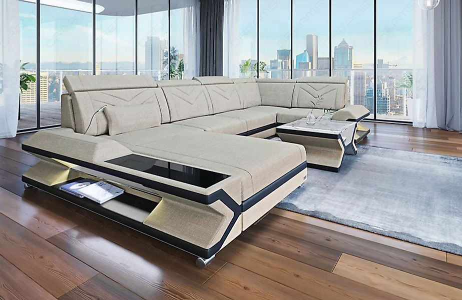 Sofa Dreams Ecksofa Stoffsofa Couch Polster Sofa Napoli U Form Wohnlandscha günstig online kaufen