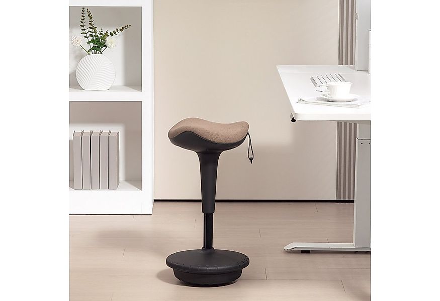 HOMCOM Schreibtischstuhl mit Schwenkfunktion, ergonomisch, höhenverstellbar günstig online kaufen