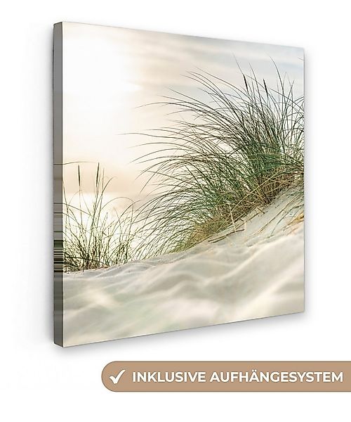 OneMillionCanvasses® Leinwandbild Dünen mit Strandhafer in der Sonne des Na günstig online kaufen