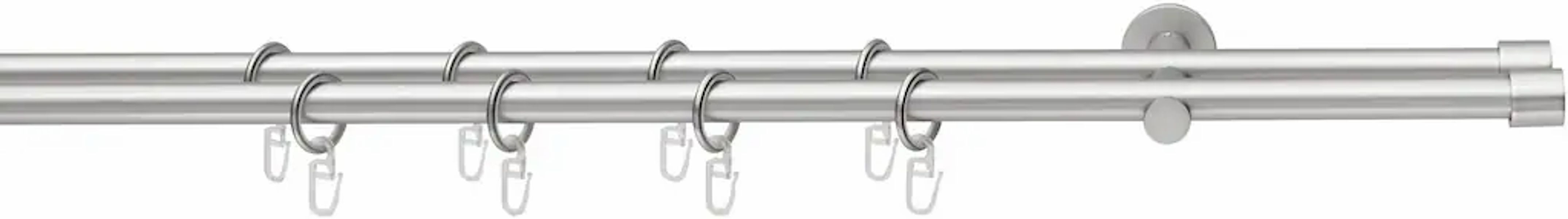 Good Life Gardinenstange "CAP" Ø 16 mm 2 läufig-läufig Fixmaß mit Ringen günstig online kaufen