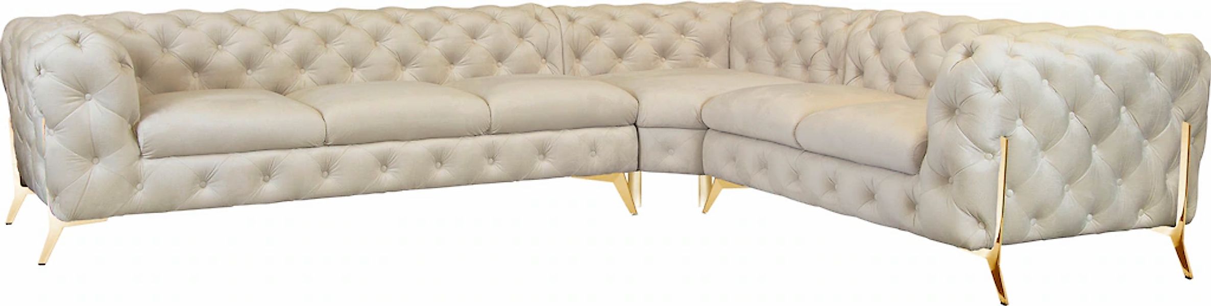Home affaire Chesterfield-Sofa "Amaury L-Form" großes Ecksofa, Chesterfield günstig online kaufen