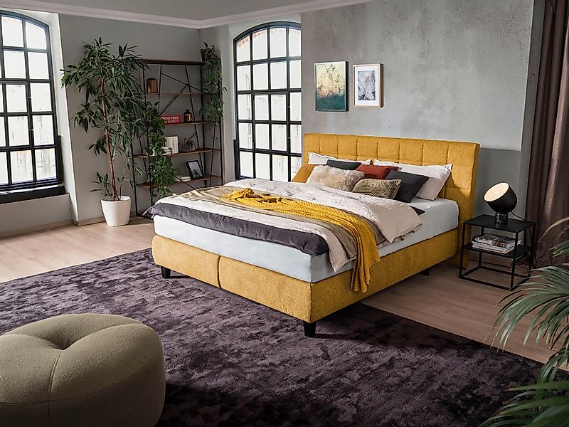 alina Boxspringbett "Edera", Doppelbett wahlweise mit Topper, Liegefläche 1 günstig online kaufen