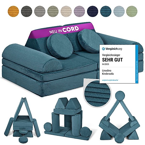 Linodino Kindersofa Spielsofa I Schaumstoff Stapelsteine günstig online kaufen