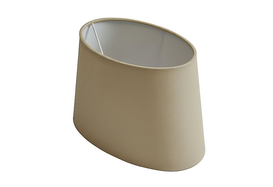 B&S Lampenschirm Lampenschirm oval Velvet beige B:23x14/T:19x11,5/H:15cm, J günstig online kaufen