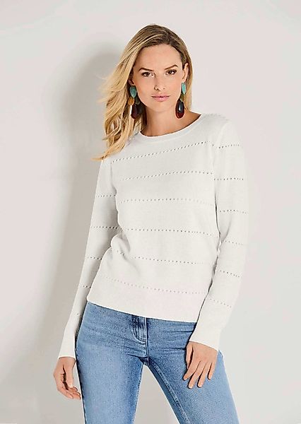 MADELEINE Strickpullover Luxuriöser Kaschmirpullover mit Ajour-Muster günstig online kaufen