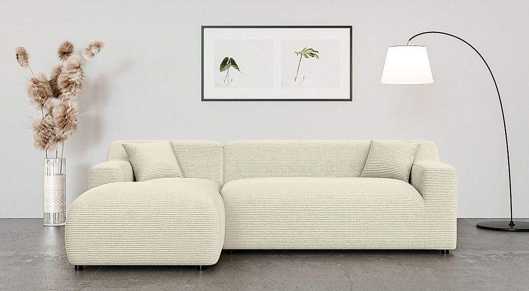 Home affaire Ecksofa "LILLIANA Designsofa, L-Form mit Recamiere rechts/link günstig online kaufen