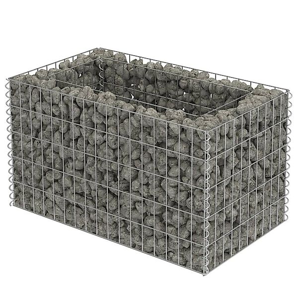 vidaXL Hochbeet Gabionen-Hochbeet Verzinkter Stahl 90×50×50 günstig online kaufen