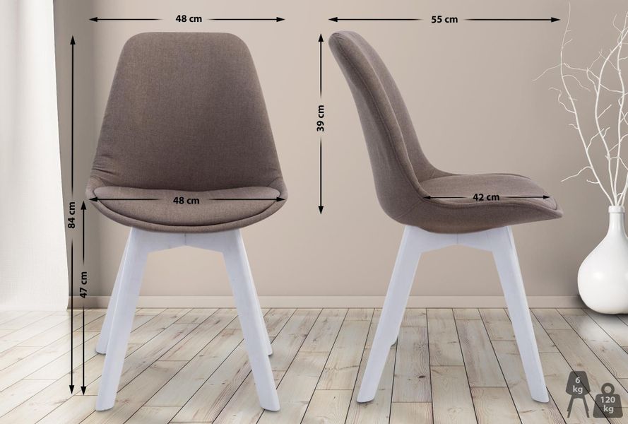 CLP Esszimmerstuhl Borneo, Stoff-Bezug, Lehnstuhl mit günstig online kaufen