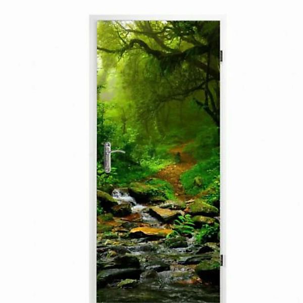 nikima Türbild TB-02 selbstklebendes Türbild – Waldweg (16,66 €/m²) Klebefo günstig online kaufen