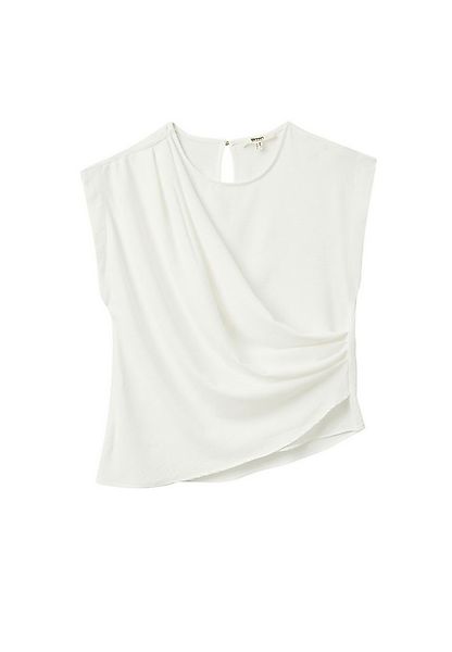 Koton Wickelbluse Kurzärmelig Rundhalsausschnitt Wickelbluse günstig online kaufen