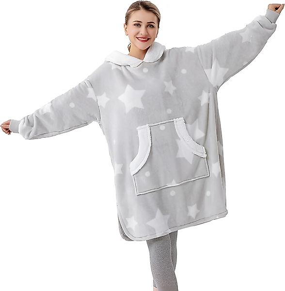Diyarts Kapuzenpullover (Flanell Hoodie, Übergröße Pullover) günstig online kaufen