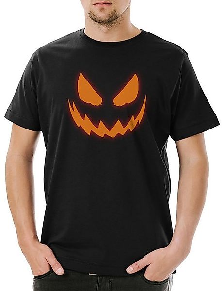 Urban Backwoods Print-Shirt Glowing Halloween Pumpkin I Herren T-Shirt Kürb günstig online kaufen