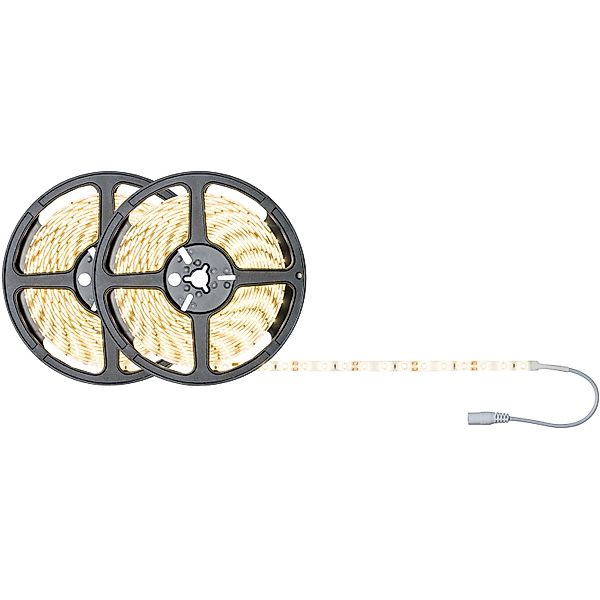 Paulmann LED-Streifen SimpLED Stripe Set 10m 22W 230/12V DC Weiß Metall Kun günstig online kaufen