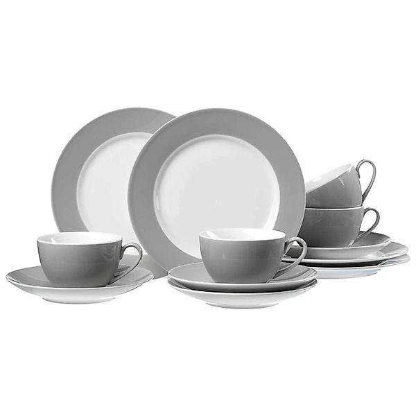 Ritzenhoff & Breker Doppio Kaffeeservice 12-teilig Grau günstig online kaufen