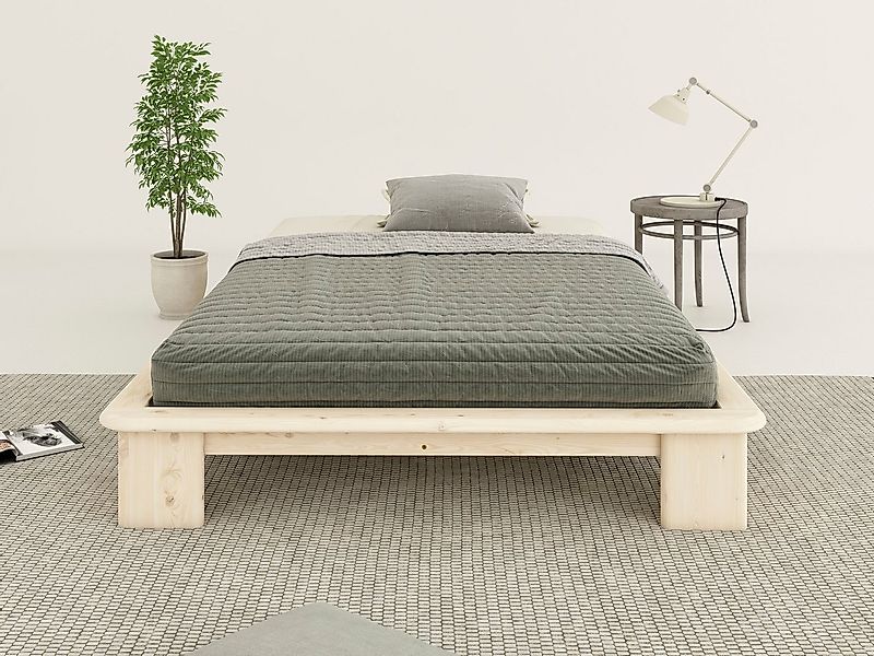 OTTO home Futonbett Peregrin, Bett, Bettgestell, Massivholzbett, inklusive günstig online kaufen