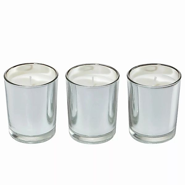home24 Ritzenhoff Duftkerzen Coconut Verbena Glas Rund Silber 5x9x5 cm (BxH günstig online kaufen