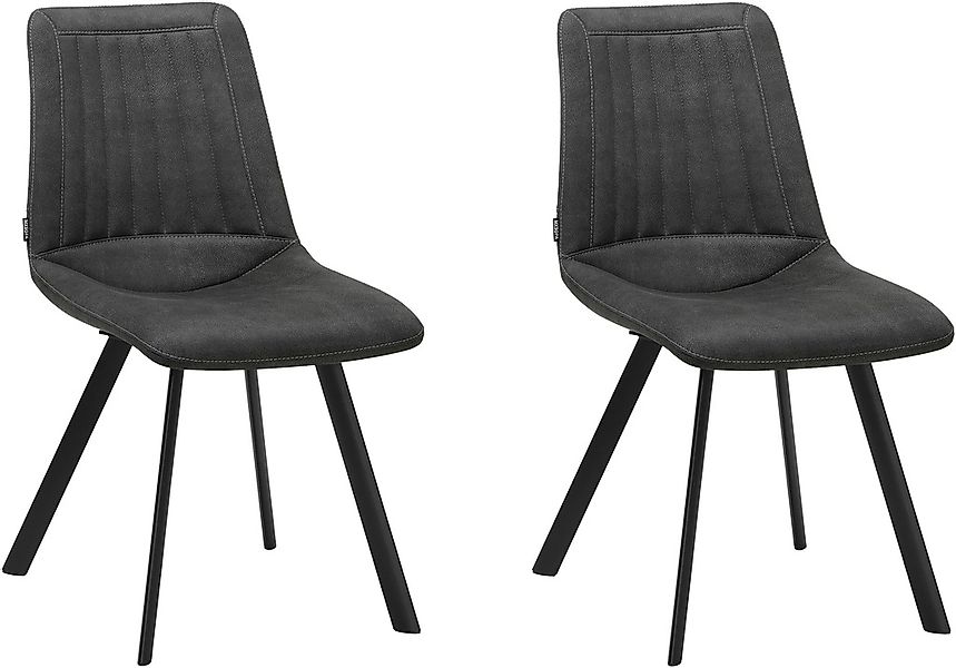 OMG Design Esszimmerstuhl "Pluto" (Set) 2 Stk.pflegeleichte Microfaser, Led günstig online kaufen