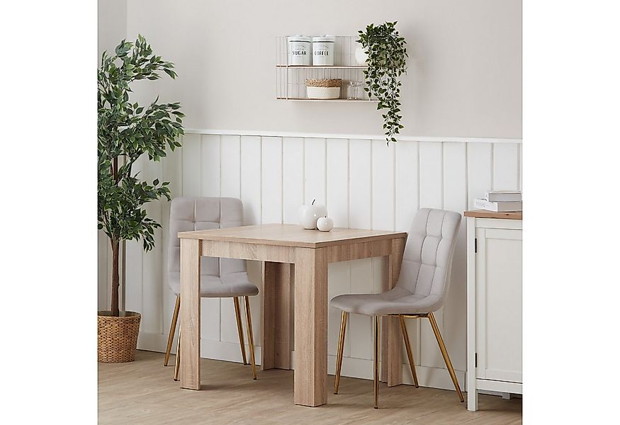 Homestyle4u Esstisch Esszimmertisch Holztisch Küchentisch Massiv Weiß / Eic günstig online kaufen