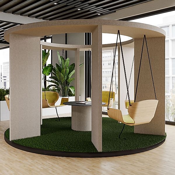 Bejot SOCIAL SWING ROUND - Büroschaukel mit bis zu 4 Schaukeln günstig online kaufen