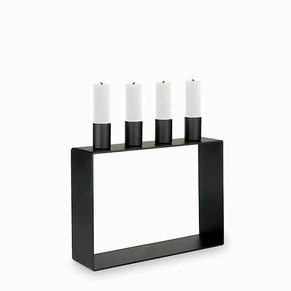 Frame Kerzenhalter schwarz - skandinavischer Stil 22,5 x 17 cm günstig online kaufen