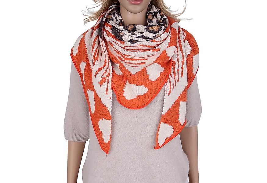 MIRROSI Dreieckstuch kuschliger und warmer Dreiecksschal ca.190x80 cm, Leo günstig online kaufen