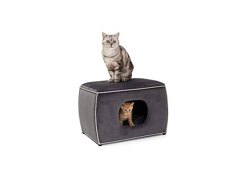 Canadian Cat Company Tierbett Nelson - grau, Stoff, Katzenbett, Kuschelhöhl günstig online kaufen