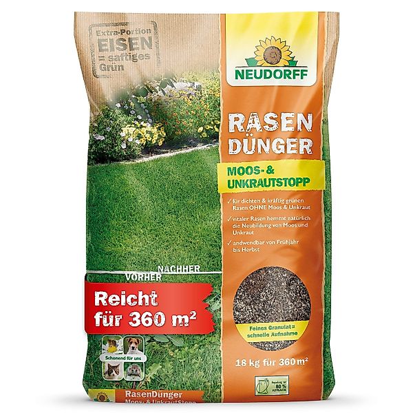 Neudorff Rasendünger RasenDünger Moos- & UnkrautStopp günstig online kaufen