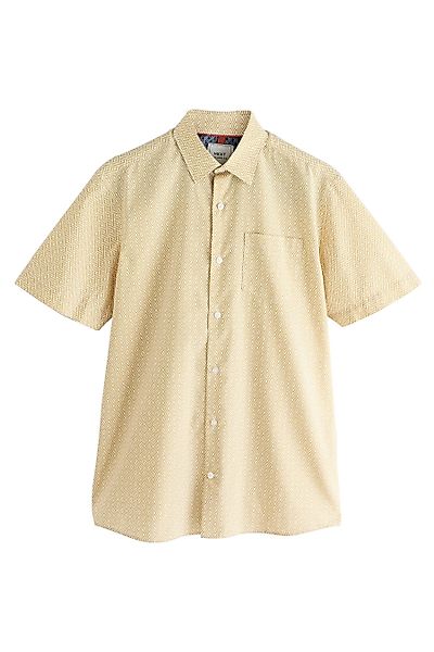 Next Businesshemd Oxford-Kurzarmhemd mit Print (1-tlg) günstig online kaufen