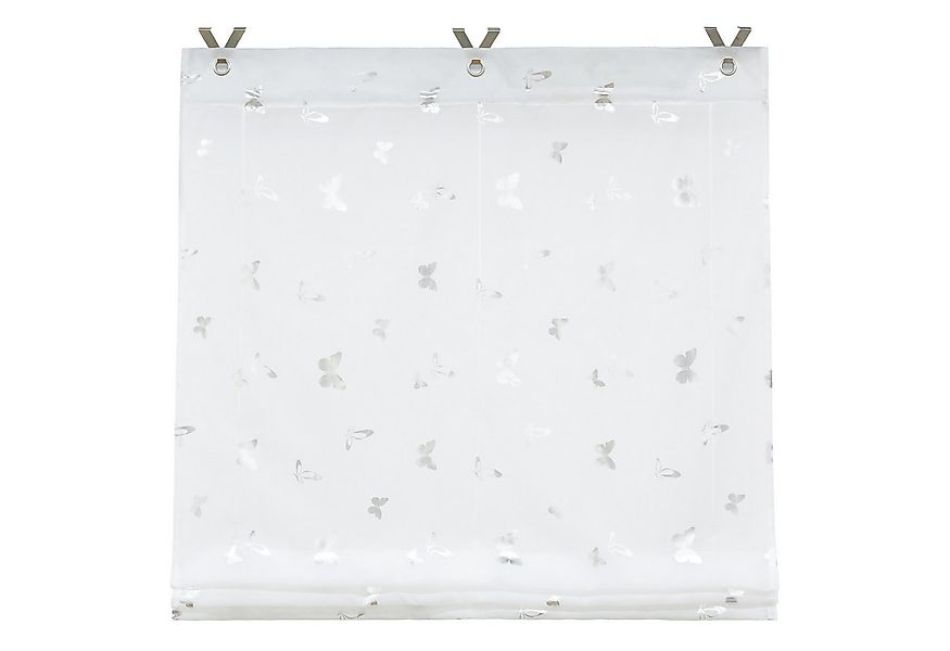 Joyswahl Raffrollo Daria, mit Hakenaufhängung, Ösenrollo mit Glanzdruck günstig online kaufen