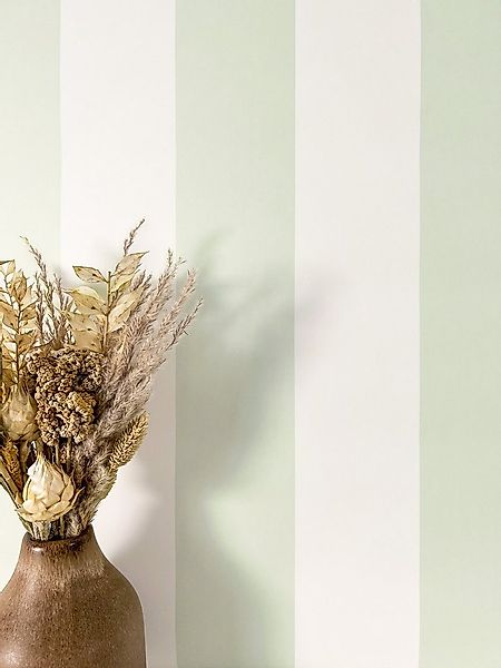 Newroom Vliestapete, Grün Tapete Modern Streifen - Streifenmuster gestreift günstig online kaufen