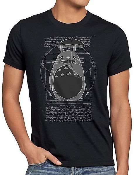 style3 T-Shirt Vitruvianischer Totoro neko anime ghibli mein nachbar tonari günstig online kaufen