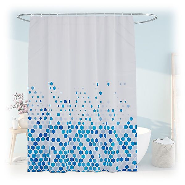 relaxdays Duschvorhang 180x200 cm mit Motiv günstig online kaufen