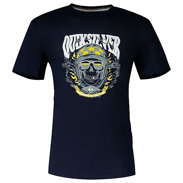 Quiksilver Biker Skull Kurzärmeliges T-shirt XS Navy Blazer günstig online kaufen