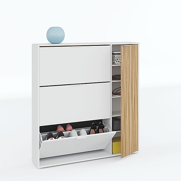 habeig Schuhschrank Schuhregal mit 3 Klappen günstig online kaufen