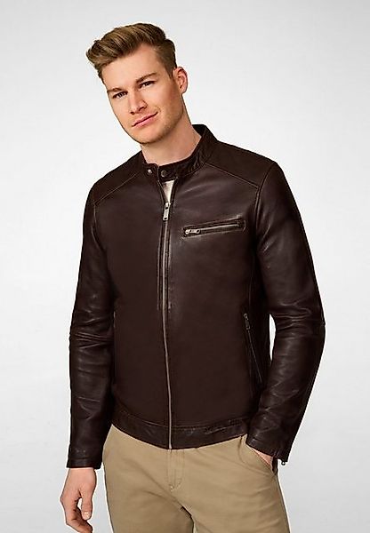 RICANO Lederjacke Andre klassische Lederjacke mit Stehkragen günstig online kaufen