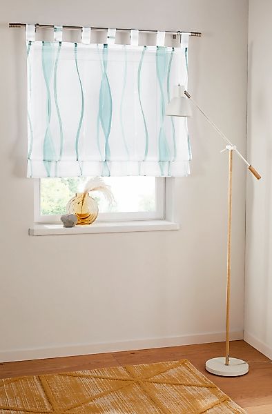 OTTO home Raffrollo "Dimona" mit Schlaufen Transparent, Voile, Polyester günstig online kaufen