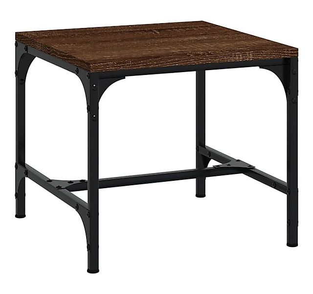 furnicato Couchtisch Beistelltisch Braun Eichen-Optik 40x40x35 cm Holzwerks günstig online kaufen
