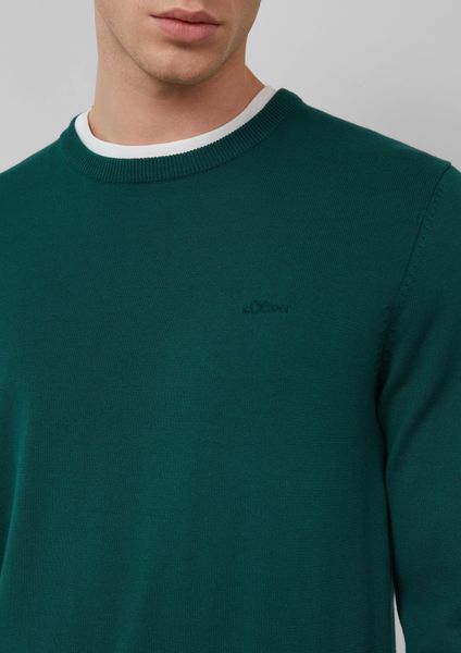 s.Oliver Strickpullover mit Logostickerei günstig online kaufen