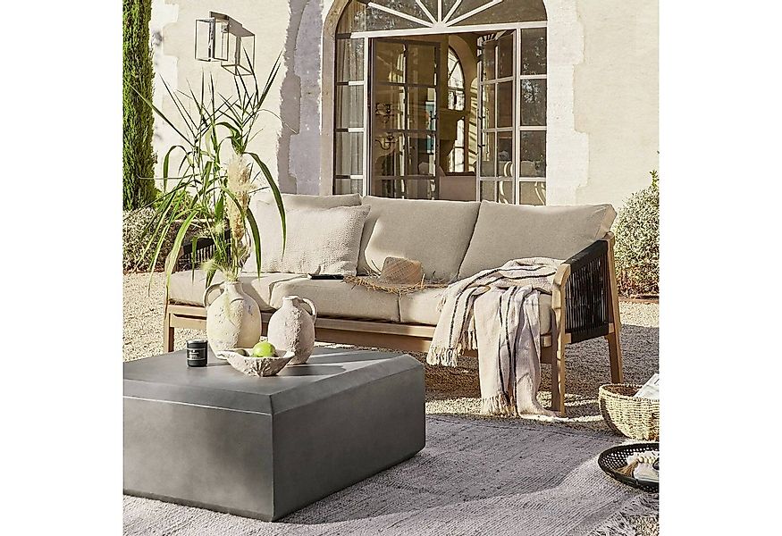 Mirabeau Sofa edles Gartensofa Shreveport aus FSC®-100% Akazienholz & Seilb günstig online kaufen