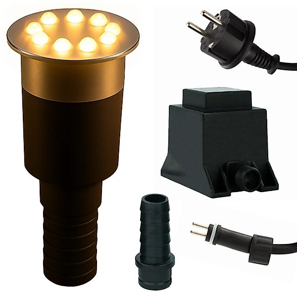 Kerry Electronics LED-Wasserspielleuchte Warmweiß 1/2 & 3/4 mit Wechsel-LED günstig online kaufen