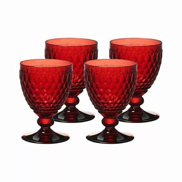 Villeroy & Boch Boston Coloured Rotweinglas 310 ml rot 4er Set Rotweingläse günstig online kaufen